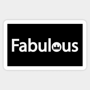 Fabulous being Fabulous typography design Sticker